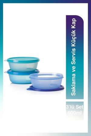 Kleiner Aufbewahrungs- und Servicebehälter, 3er-Set, 600 ml, TYC00451376307 - Tupperware