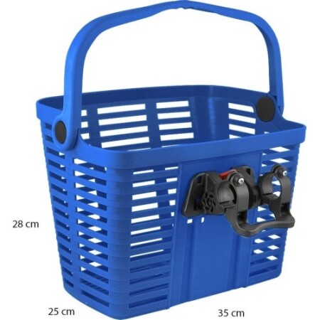 Klick Fix sistemli çanta 25.4-31.8mm (ön, plastik, mavi) - Force