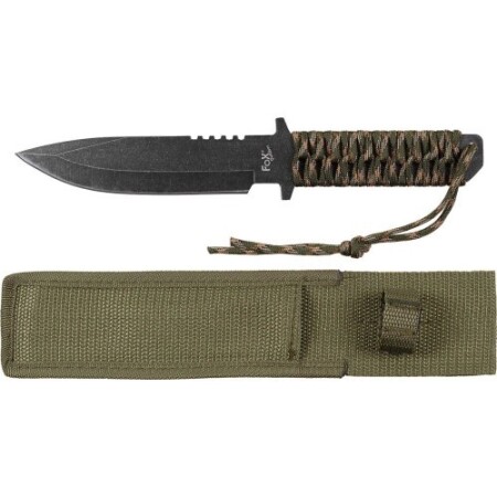 Knife FoxOutdoor Camo, fixed blade - FoxOutdoor