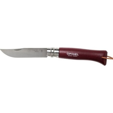 Knife Opinel Colorama 08 Inox Hornbeam, with strap - Opinel