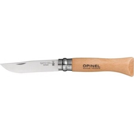 Knife Opinel No.6, beech handle, stainless steel blade - Opinel