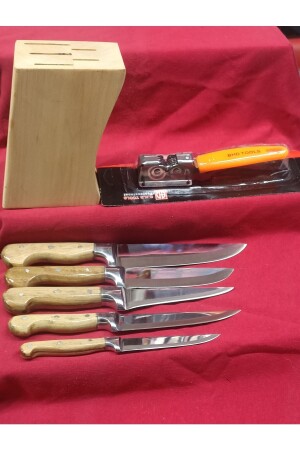 Knife Set with Billet Sharpening Tool - Sürmene