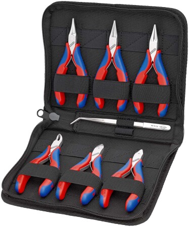 KNIPEX 002016 model 7 parçalı elektrikçi pense seti (kutusuyla birlikte) - Knipex