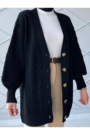 Knit Pattern Knitwear Cardigan - Tesetturcemoda