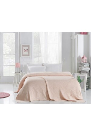 Knitted Double Blanket CA18014POWDER - Betires Home