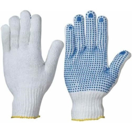 Knitted gloves with PVC dots - GITANA