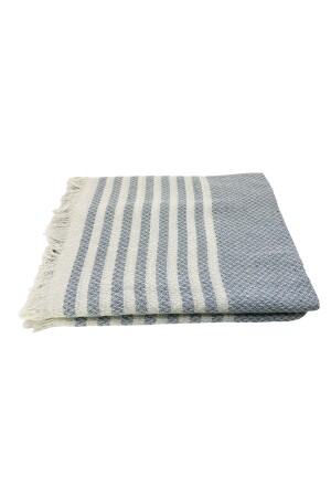 Knitted Patterned Fringed Single Duvet Cover 170x220 cm - Melonie