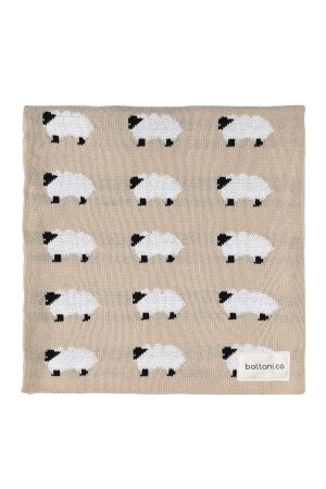 Knitwear Knitted Baby Blanket Cream Sheepskin 70x70cm BC040 - Genel Markalar