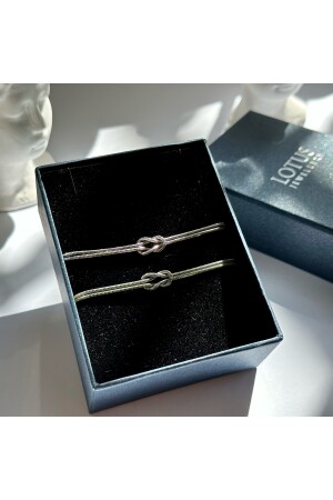 Knot Double Bracelet 925 Sterling Silver Bracelet - Lotus Jw