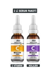 Kolajen & C Vitamini Serumu 2'li Serum Paketi - Cilt Serumu KLJCVT-0010 - care mitra