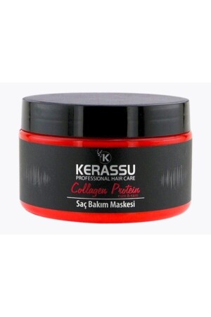 Kolajen Keratinli Saç Bakım Maskesi 250 ml Yıpranma Ve Kırıklara Son Besleyici Kemik Iliği Takviyesi - Kerassu