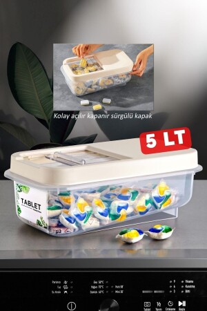 Kolay Kayar Kapaklı 5 Lt Multibox Tablet Saklama Kutusu NDY-AY-00764TD - Nandy Home