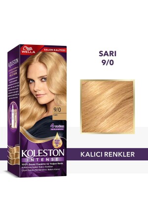 Koleston Intense Haarfärbemittel 9/0 Gelb – Salonqualität - Wella