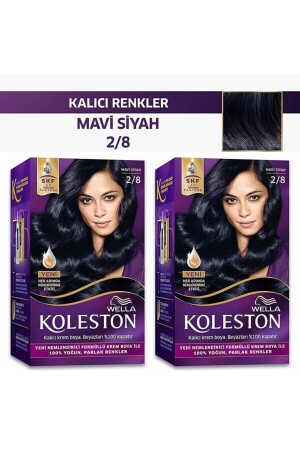 Koleston Kit Haarfärbemittel 2/8 Blau Schwarz - Wella
