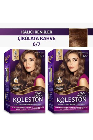 Koleston Kit Saç Boyası 6-7 Çikolata Kahve X 2 Adet KolestonKitx2 - Wella