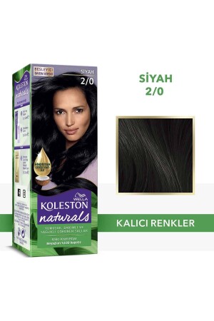 Koleston Naturals Haarfärbemittel 2/0 Schwarz - Wella