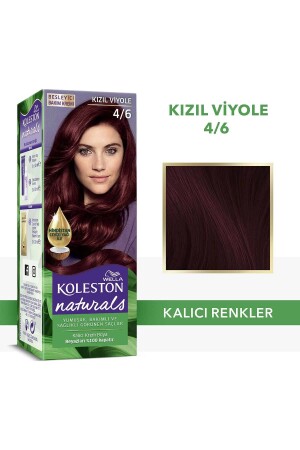 Koleston Naturals Haarfärbemittel 4/6 Rotviolett - Wella