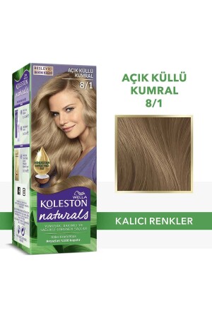 Koleston Naturals Haarfärbemittel 8/1 Light Ashy Auburn - Wella