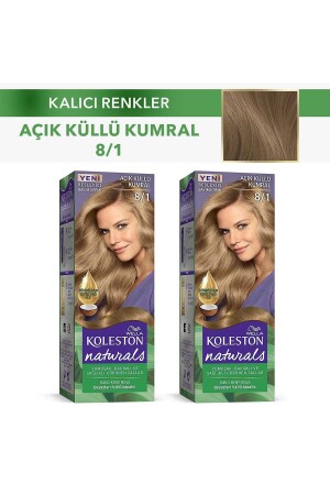 Koleston Naturals Haarfärbemittel 8/1 Light Ashy Auburn X 2 Stück 100251512-41084 - Wella