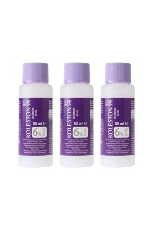 Koleston Peroxid 50 ml Oxidationsmittel 20 Volumen 3 Stück - Wella
