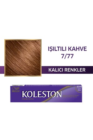 Koleston Einzeltubenfarbe 7/77 Sparkling Brown - Wella