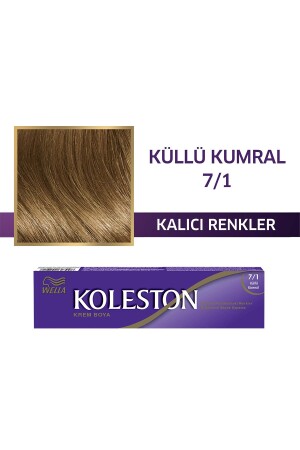 (MNZ-Koleston) رسم أنبوب واحد (7/1 Ashy Auburn) - Wella