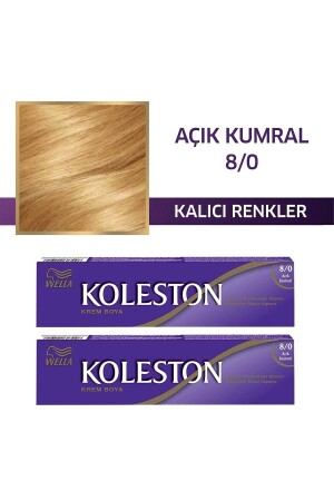 Koleston Einzeltubenfarbe 8/0 Light Auburn x 2 Stk - Wella