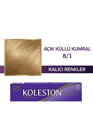 Koleston Einzeltubenfarbe 8/1 Light Ashy Auburn - Wella