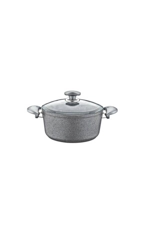 Kollektion 24x12 cm tiefer Granittopf Grau OMS-24DRN-GRI - Oms