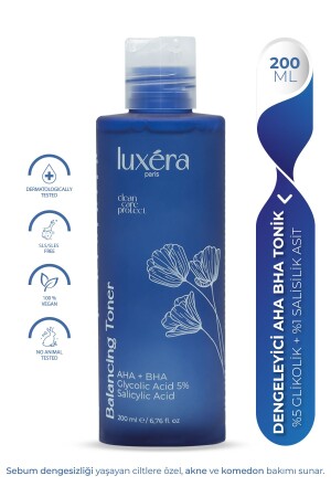 Comedone, Pore, Anti-Blemish Purifying Vegan Tonic, (aha + Bha, Centella Asiatica + Panthenol) LUX106 - luxera paris
