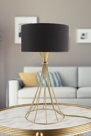 Korean Table Lamp Antique Black Hat BEG1284BEG25 - Begüsa