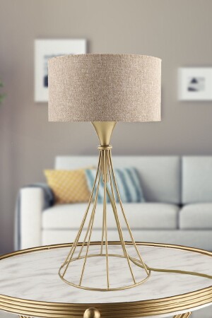 Koreanische Tischlampe Vintage Strohhut BEG1284BEG25 - Begüsa