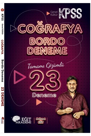 Kpss Geography 23 Maroon Trial Exam with Full Solution - Mehmet Eğit