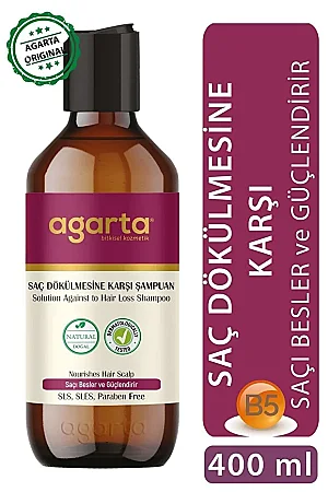 Kräutersalzfreies Shampoo gegen Haarausfall 400 ml - Agarta
