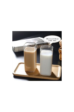 Krd Home Borosilikatglas, quadratisch, 2er-Set, 380 ml, TYC00741678144 - Genel Markalar