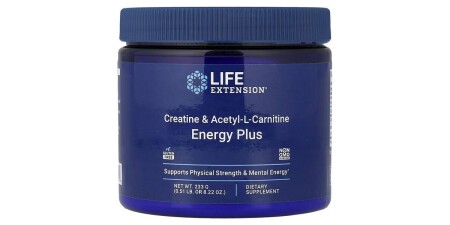 Kreatin ve Asetil-L-Karnitin Enerji Plus - 233 gram - Life Extension