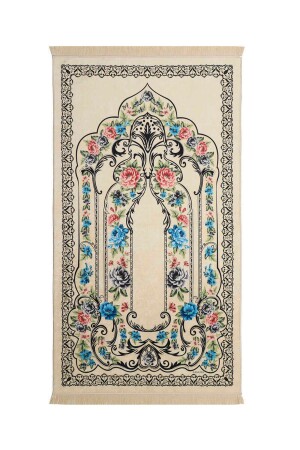 فرشة صلاة من سجادة خليط MNZ-Cream - Bursa İpek