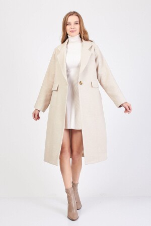 Krem Kaşe Kaban - Sevdeuğurcollection - Sevdeugur