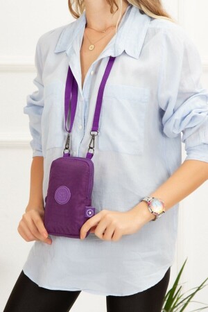 كيس كتف مقاوم للماء مع قسم الهاتف امرأة لون الأرجواني 1037 - NEWISH POLO ACCESSORIES