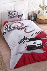 Kristal Ranforce Tek Kişilik Nevresim Takımı Race BC100889 - Taç