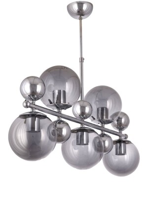 Krom Metal Toplu 5li Sıralı Sarkıt Avize Mod-ck-sl-5k Mod8690001520 - Modi Lighting