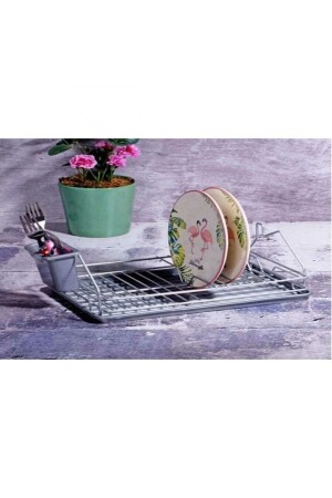 Ksv Lalezar Gray Small Plate Rack - Dish Rack lal-0147 - Kosova
