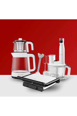 Küçük Ev Aletleri Seti Cm 6964 - Rhb 6050 - Tm 6046 BEYAZ SET - Arçelik