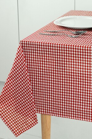 Küçük Kare Desen Pötikareli Masa Örtüsü- Sofra Bezi- Piknik Örtüsü - Soft Kare
