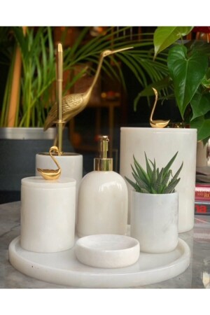 Kugu Marble Bathroom Set 7 pieces ROLLINKGBYZ7 - Genel Markalar