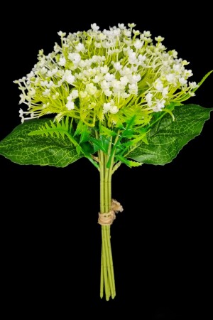 Künstlicher Luxus-Gypsophila-Brautstrauß Gypsophila-Blume aus Kunststoff, Efeu, Baum, Rose, trockene Blüte, Zuhause, neues Jahr - Md Aspiz Flowers