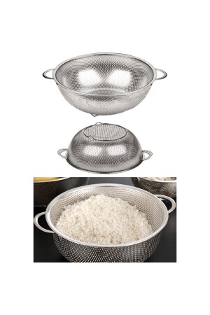 Kurtbeymutfak Multi-Hole Strainer 28 Cm Strainer for Pasta - Kurtbey Mutfak