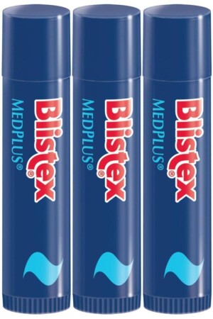 MNZ- العناية المكثفة للشفاه الجافة والشقوق Gkf 15 Medplus Stick Spf15 3 X 4. 25G PKT. BX. 01. THU. 066 - Blistex