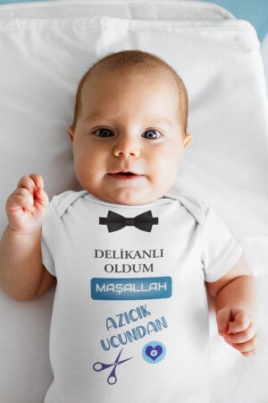 Kurzarm-Beschneidungskleidung Kurzarm-Baby-Zıbın-Körper 5581k - Overoz