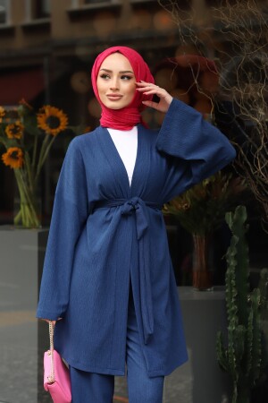 Kuşaklı Kimona Takım - Lurex Moda